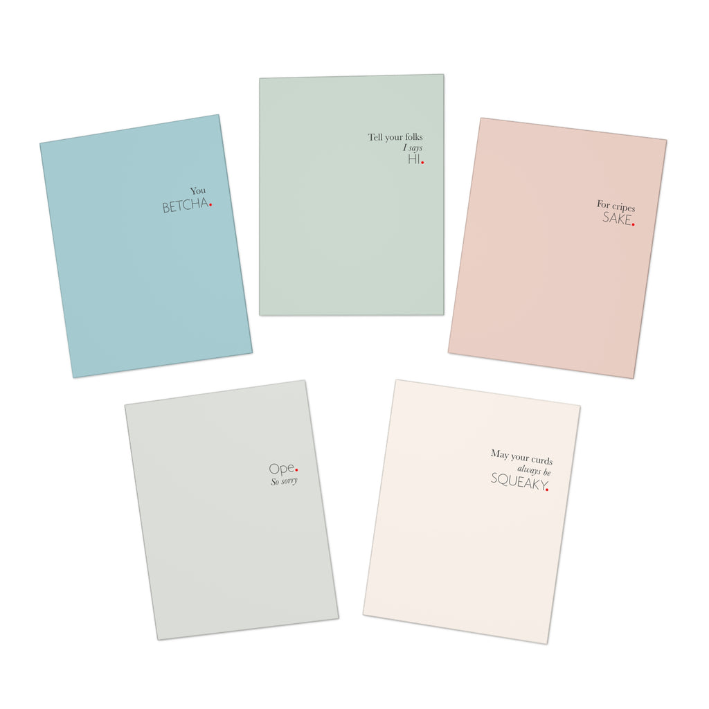 Wisconsin Sayings Greeting Card Set