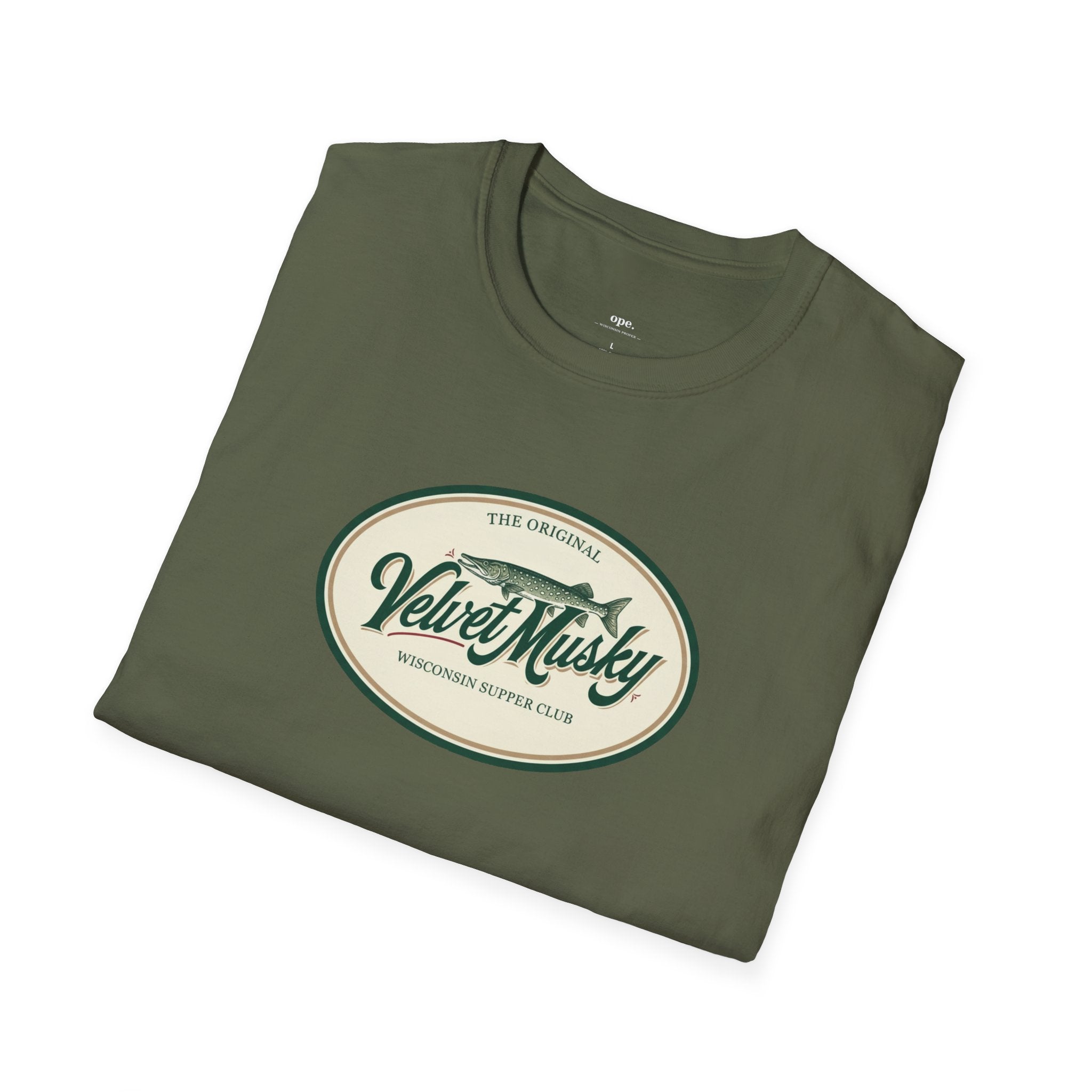 Velvet Musky Vintage Supper Club T-Shirt - Retro Badge Tee