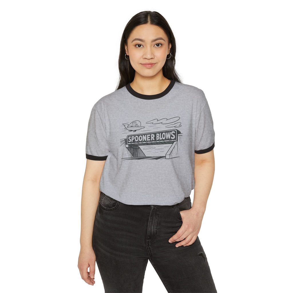 Spooner Blows Forever Retro T-Shirt | Vintage diner sketch tee