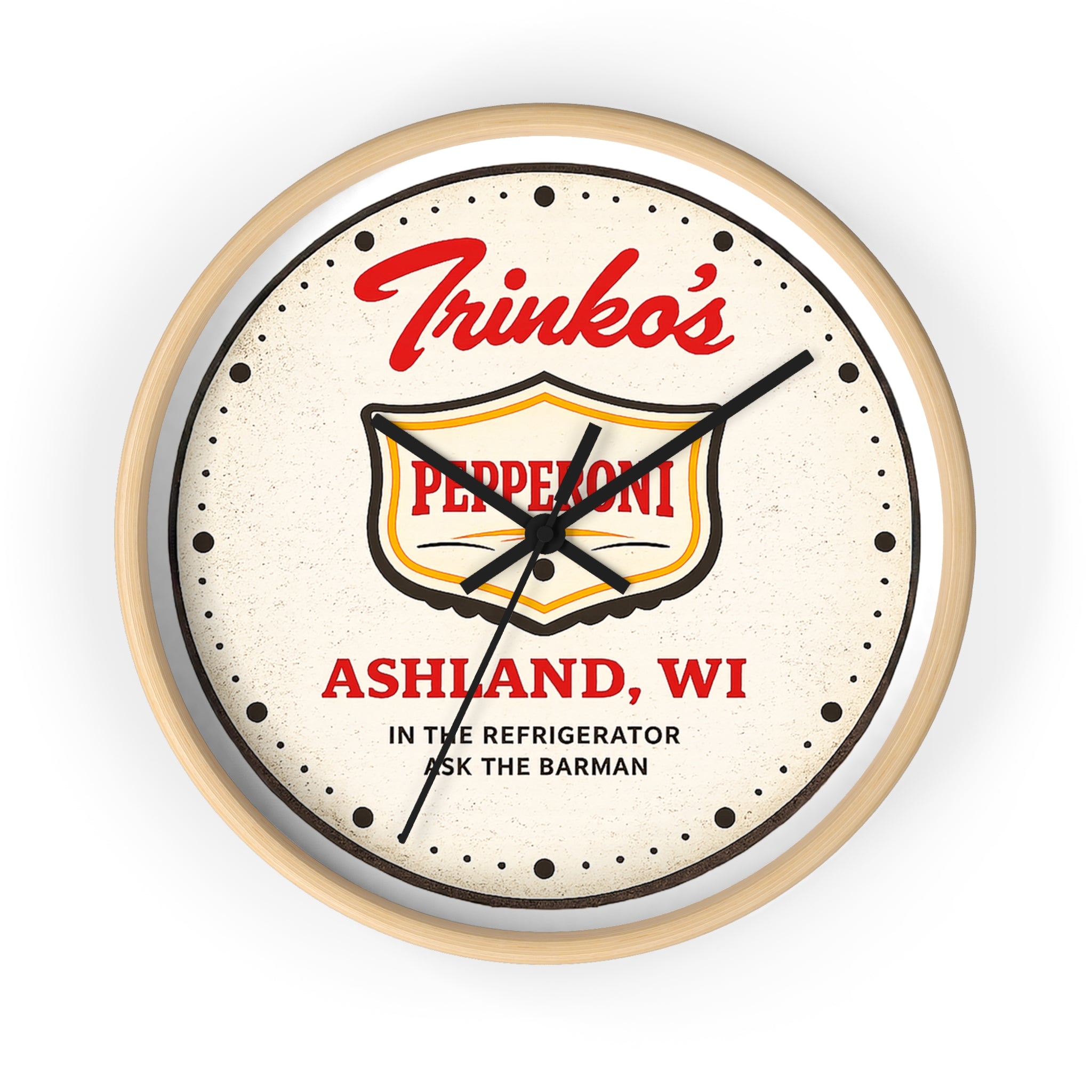 Trinko's Pepperoni Vintage Wall Clock