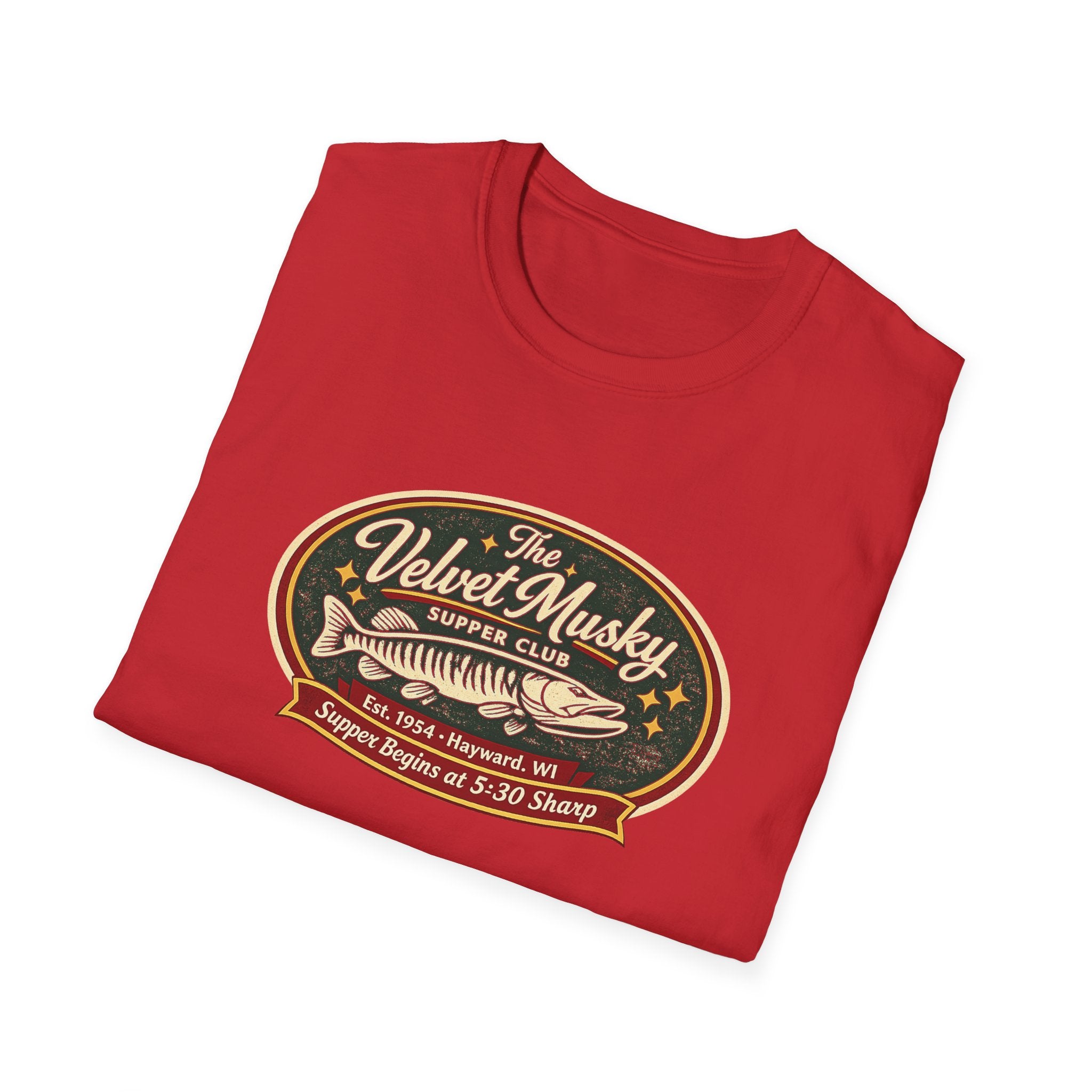 Velvet Musky Vintage Supper Club T-Shirt - Retro Badge Tee