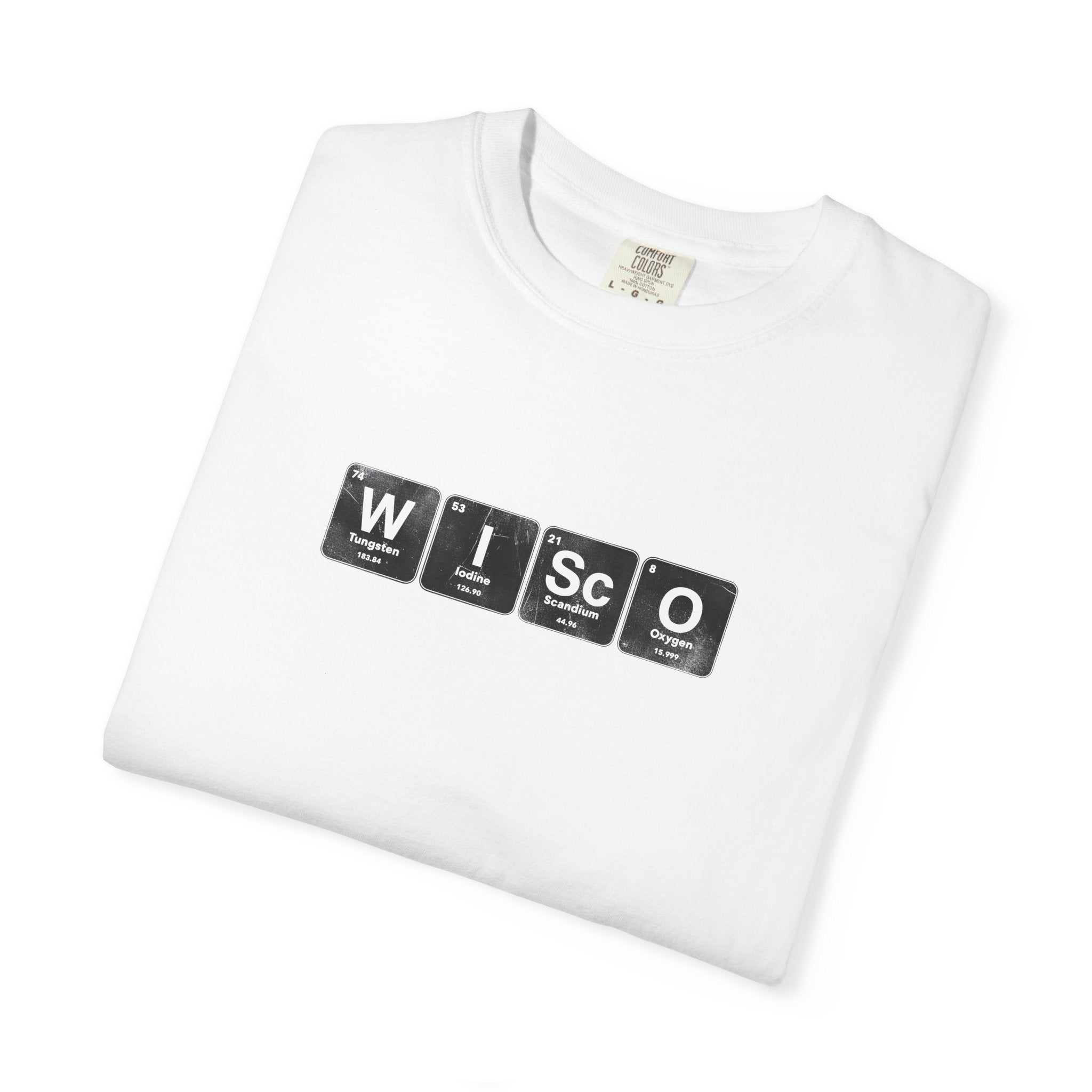 Wisconsin Periodic Table T-Shirt — WISCO Element Block Tee