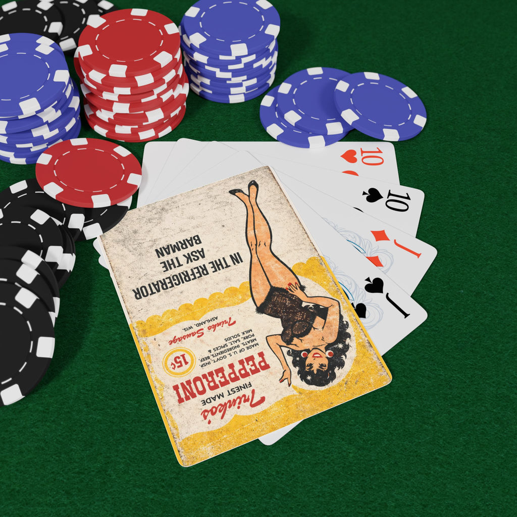 Retro Trinko's Sausage Playing Cards | Vintage Casino Deck