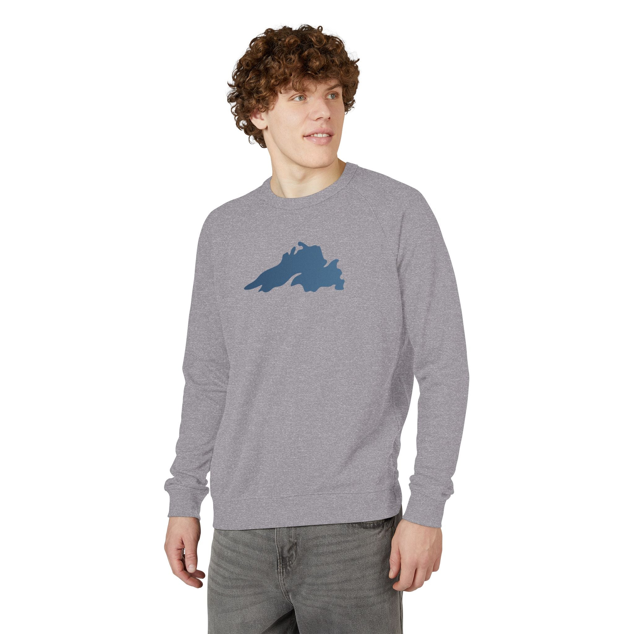 Lake Superior Silhouette - French Terry Raglan Crewneck