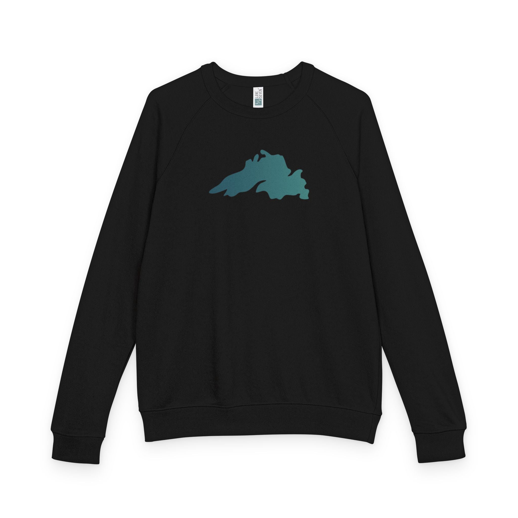 Lake Superior Silhouette - French Terry Raglan Crewneck