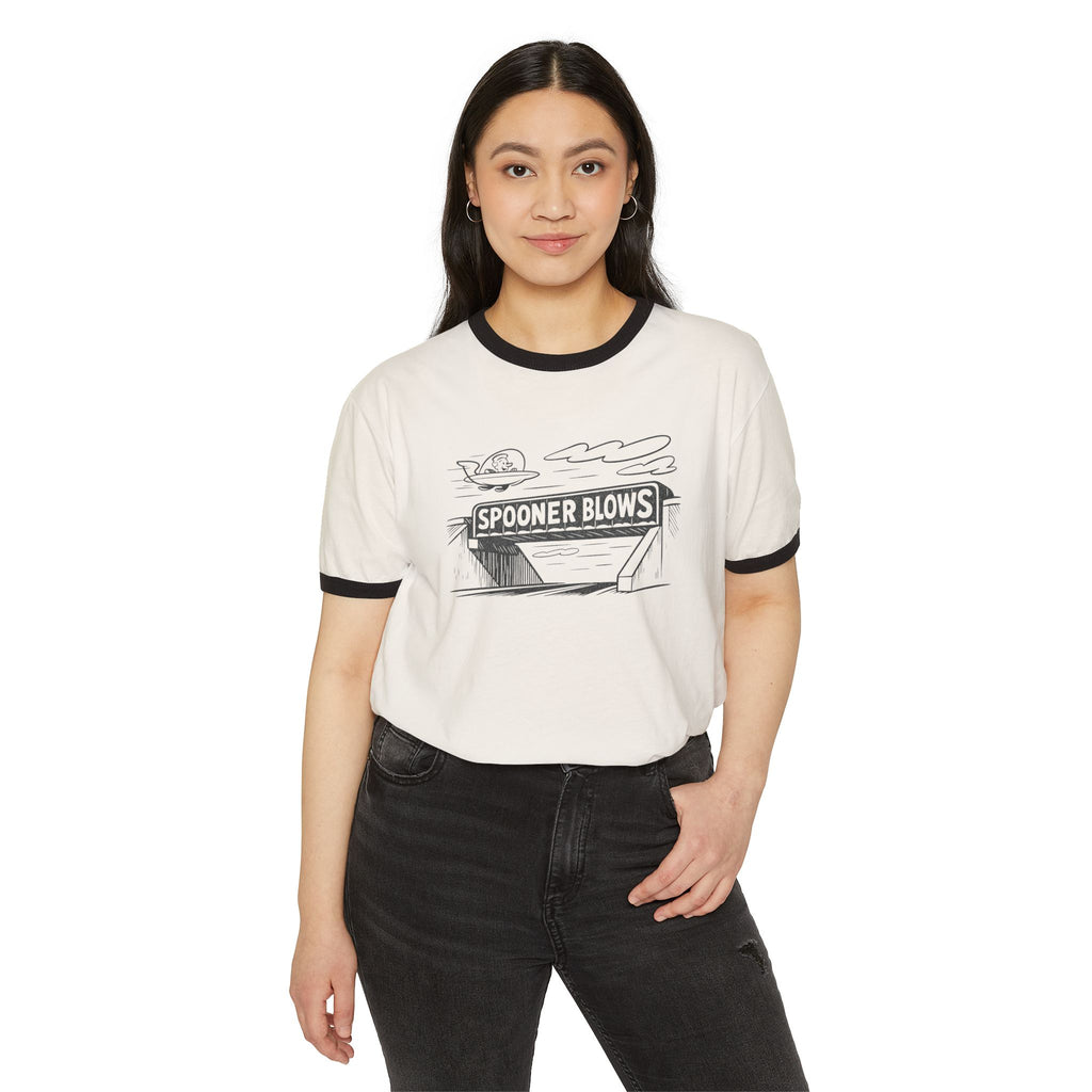 Spooner Blows Forever Retro T-Shirt | Vintage diner sketch tee
