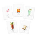 Wisconsin Supper Club Cocktails - Watercolor Blank Card Set