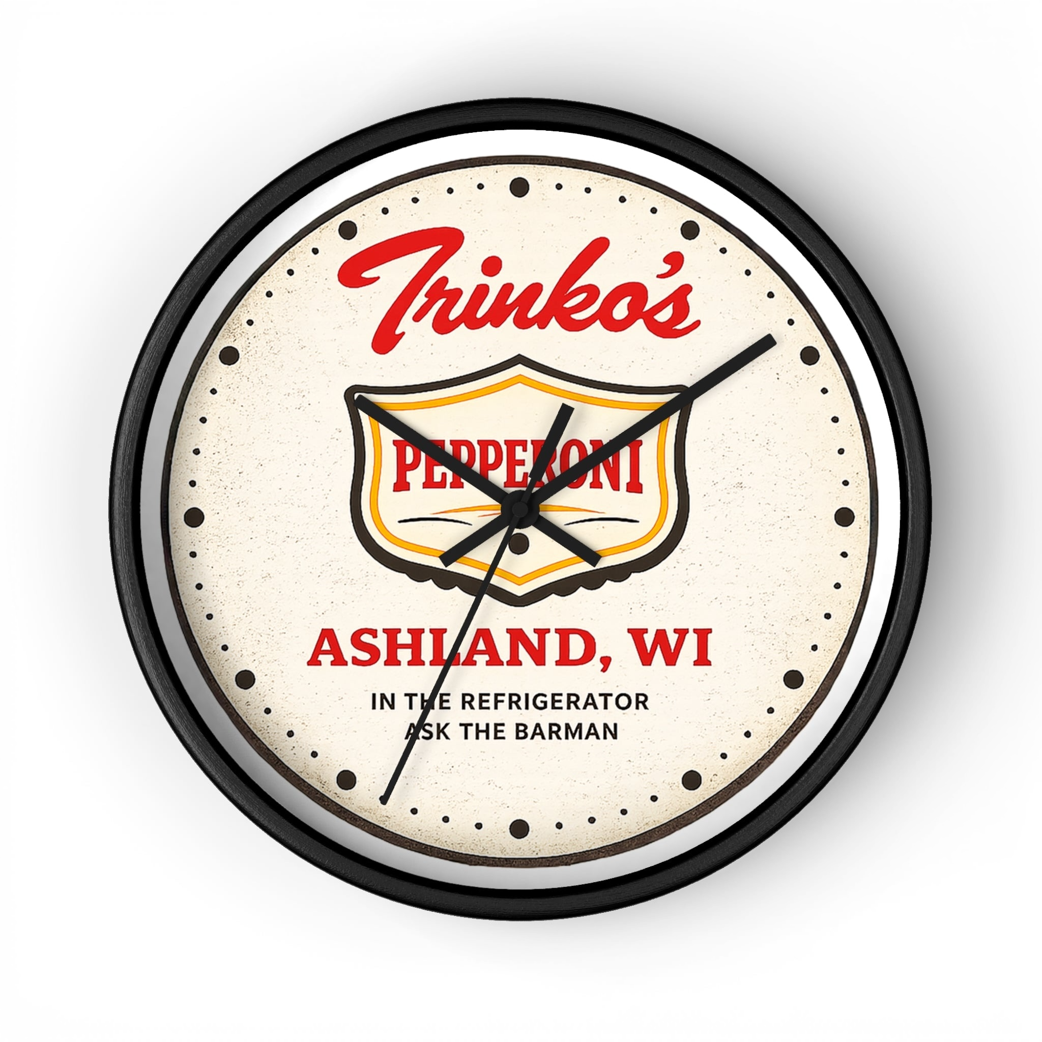 Trinko's Pepperoni Vintage Wall Clock