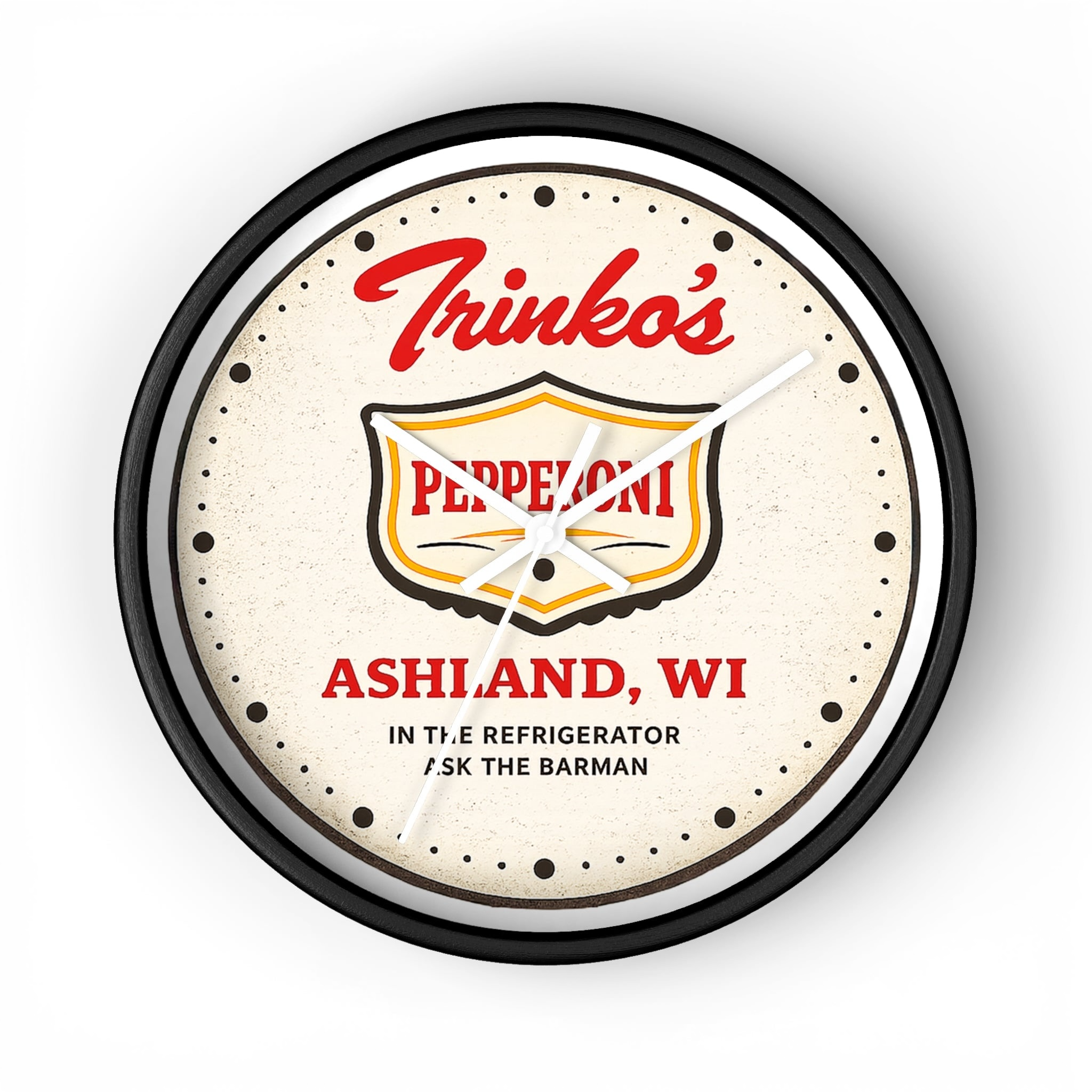 Trinko's Pepperoni Vintage Wall Clock