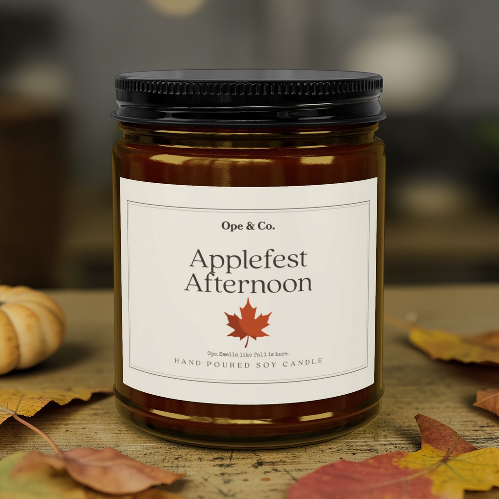 Scented Soy Candle — Applefest Afternoon (4oz & 9oz)