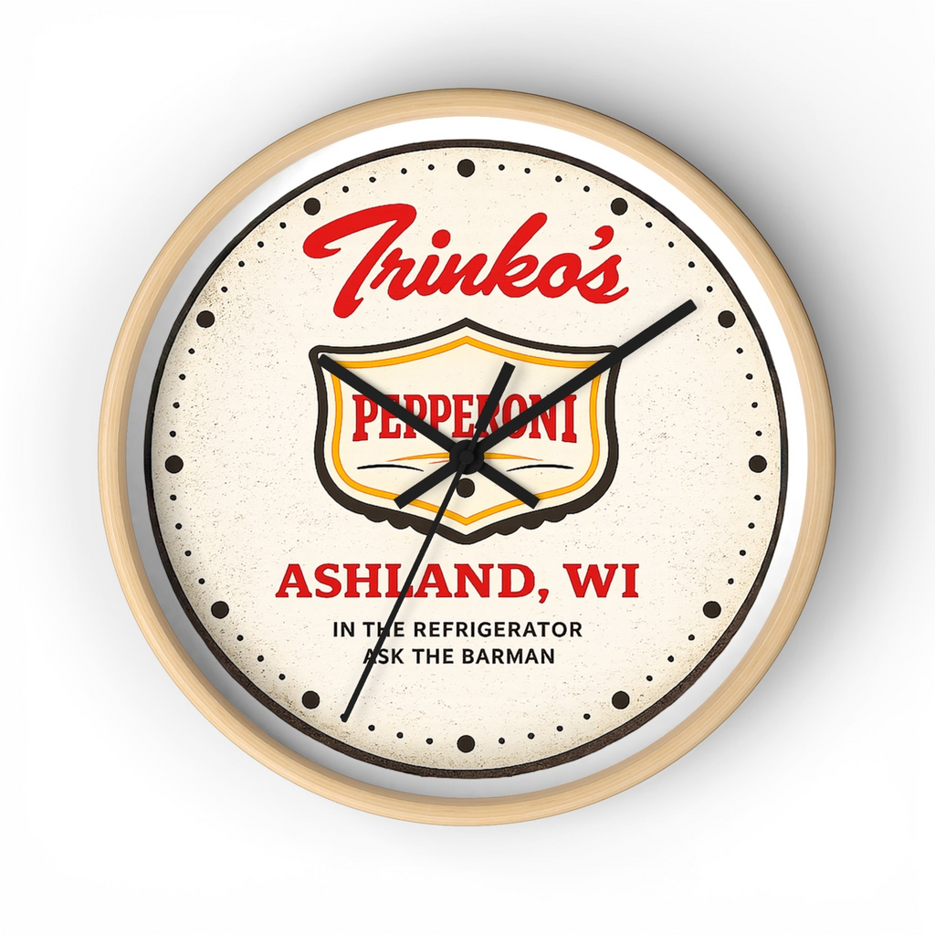 Trinko's Pepperoni Vintage Wall Clock