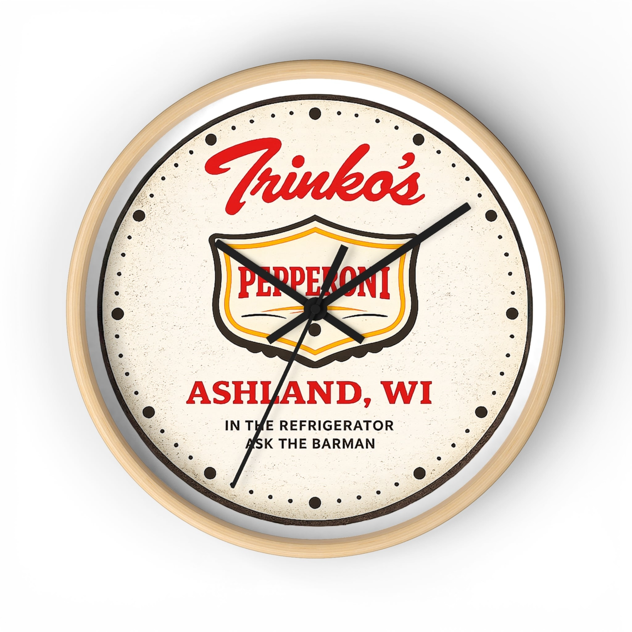 Trinko's Pepperoni Vintage Wall Clock