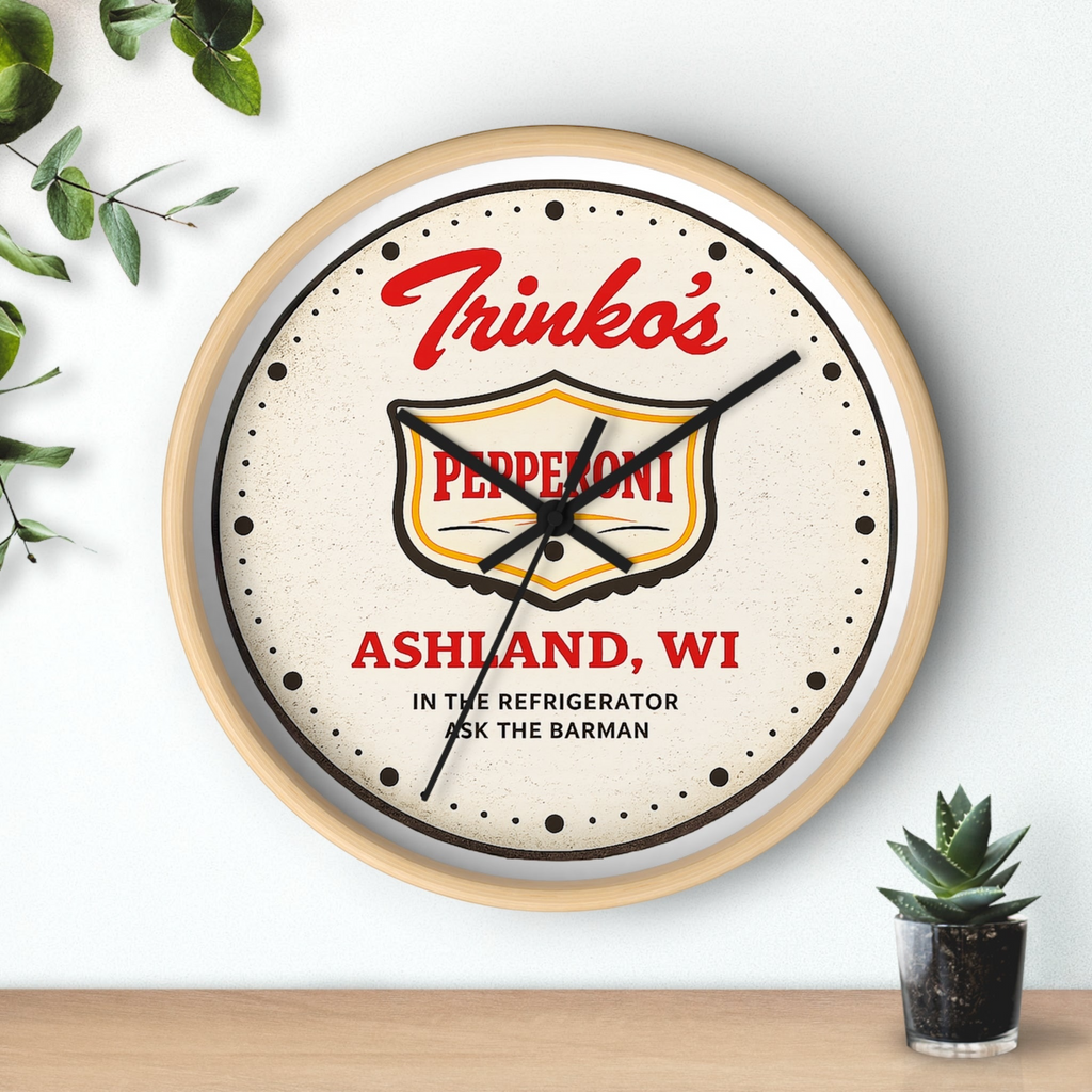 Trinko's Pepperoni Vintage Wall Clock